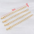Eight Charm Metal Extension Chains in Three Finishes Jewelry Findings view 7