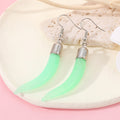 Silver Tone Resin Chili Pepper Hook Earrings in Eleven Colors view 4