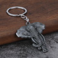 Elephant Metal Keychain in Three Antique Tone Finishes view 4