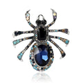 Large Crystal Spider Brooch in 3 Color Options for Jackets and Scarves view 5
