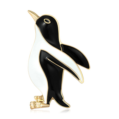 Penguin Brooch shown from the front