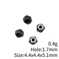 Faceted Geometric Spacer Beads in Seven Metal Finishes view 5