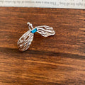 Silver Tone Leaf And Pearl Ear Cuffs With Polished Metal Details view 6