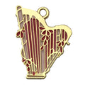 Color Enamel Zinc Alloy Harp Guitar Cello Instrument Charm Pendant for DIY Keychain Jewelry