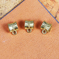 Barrel Style Large Hole Pendant Bails in Three Metal Finishes view 6