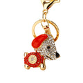 Jeweled Dog and Auspicious Charm Keychains in Thirty-Nine Options view 5
