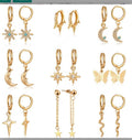 Mini Alloy Hoop Charm Earring Sets Multi Styles 7 Assortments view 5