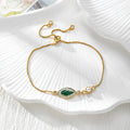 Gold Tone Pressed Flower Crystal Slider Bracelets in Fifteen Designs view 12