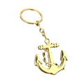 Metal Anchor Keychain With Linked Chain in Gold Tone or Silver Tone view 5