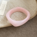 Marbled Geometric Resin Bangle Bracelet 10 Color Styles view 11