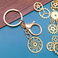Matte Gold-Tone Gear Metal Charms with 4 Listed Options view 4