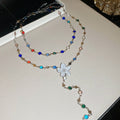 Enamel Flower Lariat Necklaces And Hand Chains Twelve Styles view 7