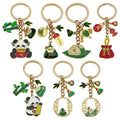 Seven Panda Rice Dumpling Bamboo and Koi Keychains view 5