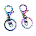 Rainbow Finish Lobster Clasps Key Rings and Earring Hooks view 4