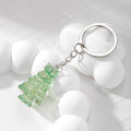 Translucent Christmas Tree Split Ring Keychains in Five Colors view 7