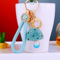Jelly Crystal Mushroom Keychains with Fortune Cords and Loose Loops view 4