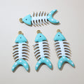 Colorful Enamel Fishbone Charms in Nine Color Options view 10