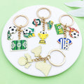 Soccer Charm Keychains in 21 Pictured Variations for Bags and Keys view 2