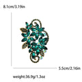 Faceted Crystal Grape Cluster Brooch in Six Colors view 5