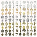Yellow Tree of Life Metal Charms with 5 Listed Options view 1