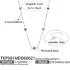 Silver Red Necklace