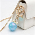 Blue-Led Six-Color Iridescent Apple Keychain Collection view 1