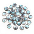 Glossy 12mm Round Cat Eye Resin Cabochons in Nine Colors view 12