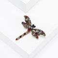 Filigree Dragonfly Brooch in Four Antique Crystal Palettes view 3