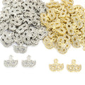 Rhinestone Masquerade Mask Charms in Gold and Silver Tones view 5