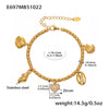 Gold Shell Charm
