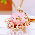 Jeweled Pumpkin Carriage Keychains in Nineteen Pictured Designs view 7