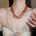 Double Strand Shell Chip Necklace Four Color Options view 4