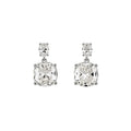 Clear Crystal Drop Stud Earrings in Three Silver and Gold Designs view 5