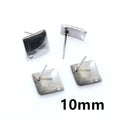 Stainless Steel Geometric Stud Earrings in Twenty Styles view 6