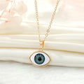 Gold and Silver Tone Realistic Eyeball Pendant Necklaces view 6