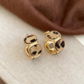 Leopard Print Geometric Earrings in Twenty Seven Styles view 11
