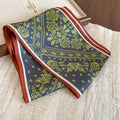 Printed Skinny Scarf Neck Tie Available in Four Patterns view 7