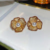 Amber Outline Flower