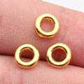 Smooth Round Ring Jewelry Connectors in Silver and Gold view 3