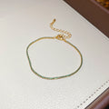 Gold Tone Square Crystal Tennis Bracelets Green Or Magenta view 6