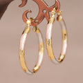Twisted Multi-Tone Hoop Earrings In Seven Shape Variants view 10