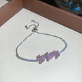 Crystal Flower Bow Slider Bracelets Six Color Styles view 10