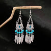 Turquoise Crescent Feathers