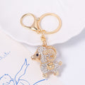 Rhinestone Ram Sheep Keychain Coin Charm Braided Cord Options view 7