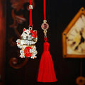 Mixed Lucky Cat and Golden Monkey Car Hangers in Four Pictured Constructions view 3