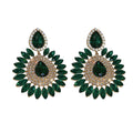 Crystal Teardrop Statement Earrings in Three Colors view 5