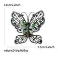 Openwork Butterfly Brooch With Random Mixed Crystal Colors view 6