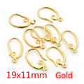 Assorted Curved Metal Earring Hook Findings in Mixed Finishes view 6