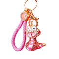 Crystal Striped Snake Keychains in Plain and Fortune Cord Options view 5