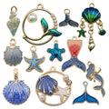 Metallic Starfish and Seashell Shell Charms with 28 Listed Options view 9